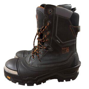 Timberland Pro Composite Toe Mens Work Boots Size 14W Black & Orange Durable Des